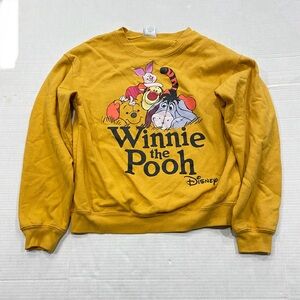 Disney Winnie the Pooh & Friends Crew Neck Sweater Cute Graphic Women's Small